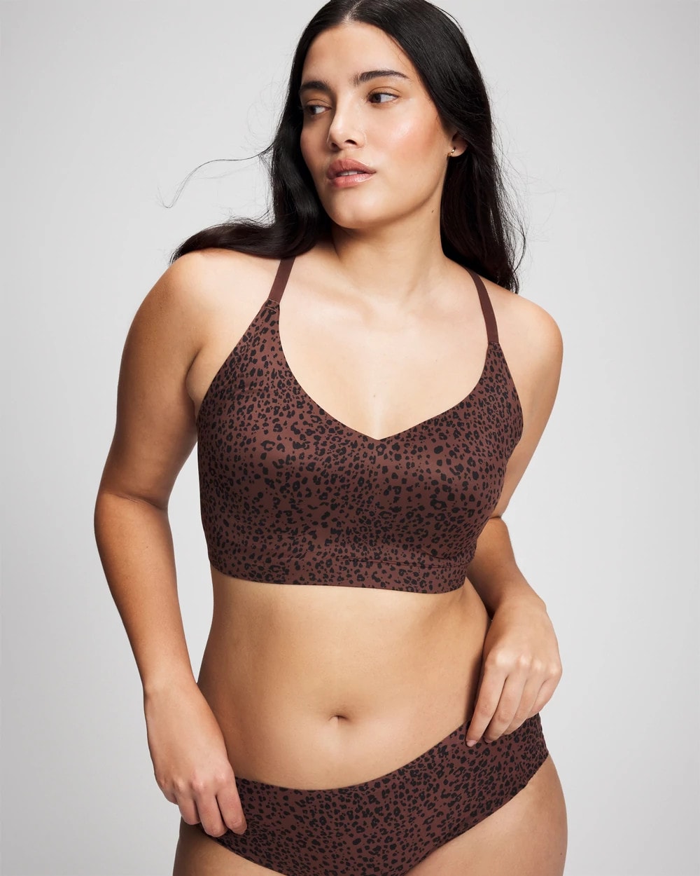 Soma / Racerback Bralette with Lace Back HOT SPOT MOCHA MINI