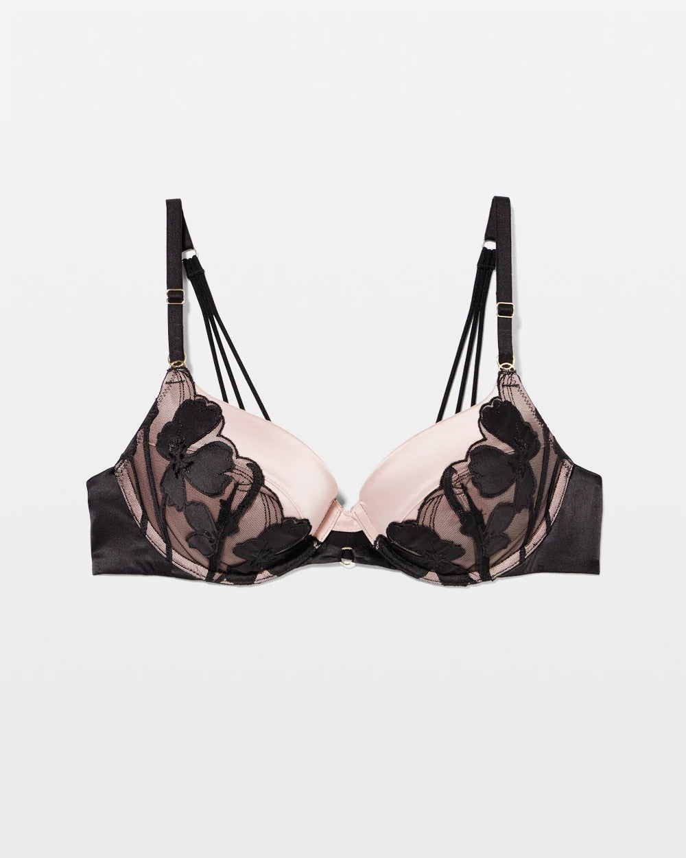 Soma / Soma’s Sexiest Applique Push-Up Bra BLACK