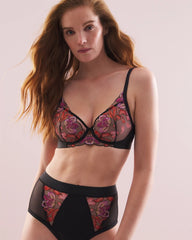Soma / Soma's Sexiest Lightly Lined Plunge Bra with Embroidery MULTI