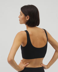 Soma / Seamless Rib Bralette BLACK