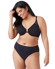 Soma / T-Back Front Close Underwire Bra BLACK