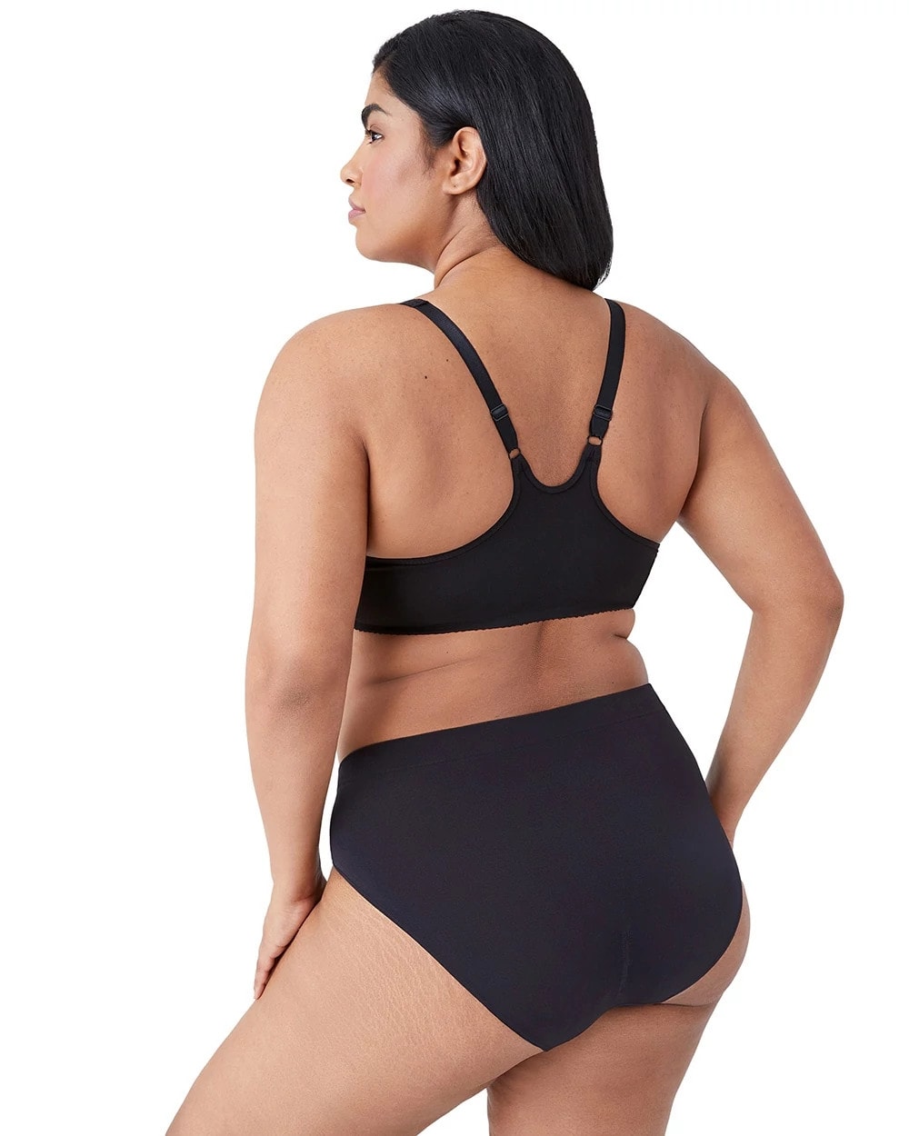 Soma / T-Back Front Close Underwire Bra BLACK