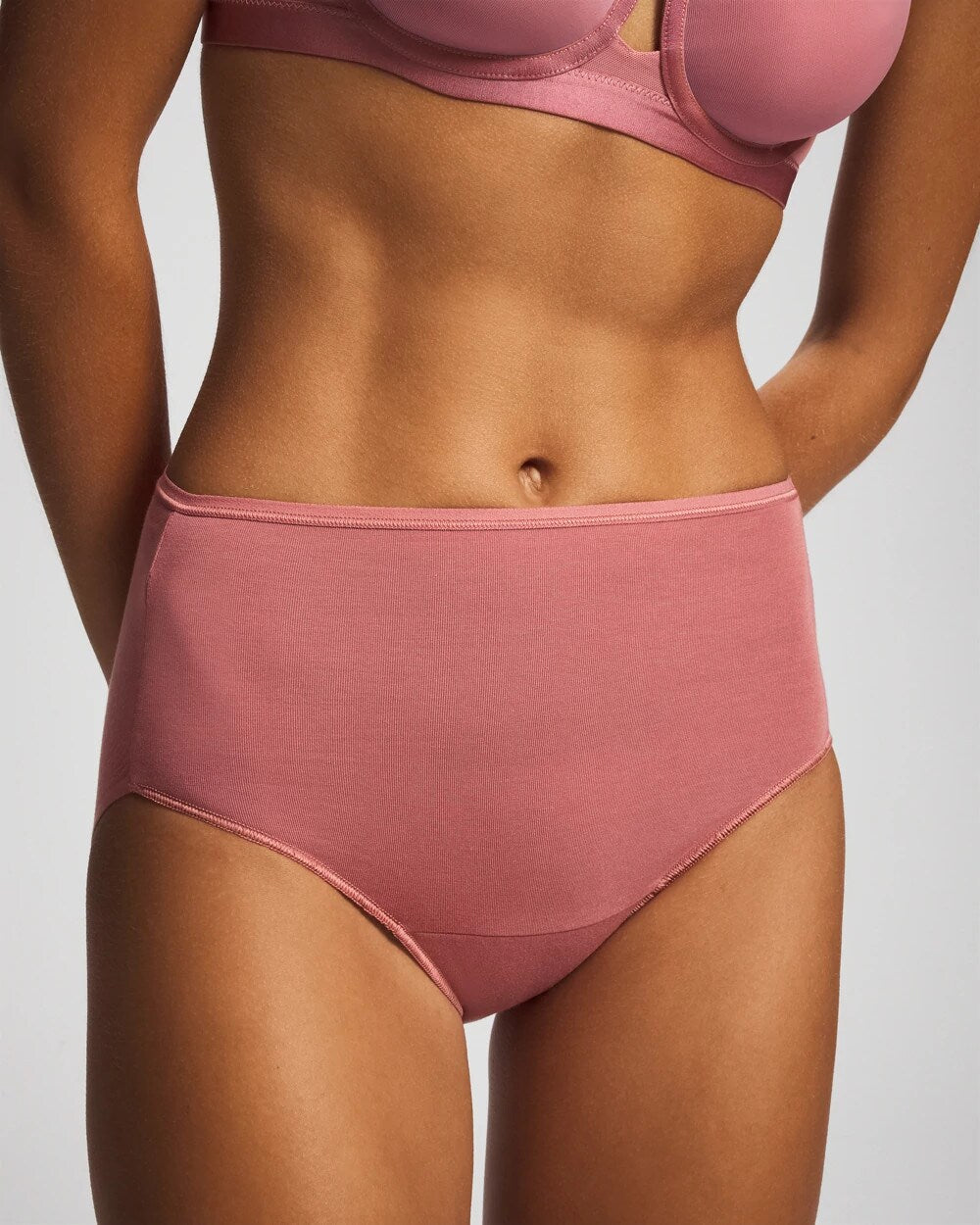 Soma / Cotton Modern Brief CLAY ROSE