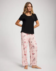 Soma / Short Sleeve + Pant Pajama Set BE MINE PRETTY PINK