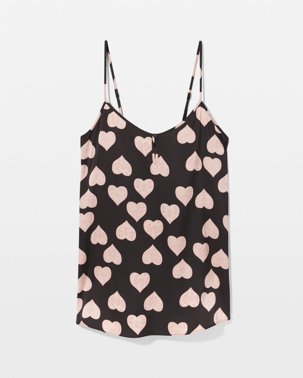 Soma / Camisole MANDALA HEARTS BLACK