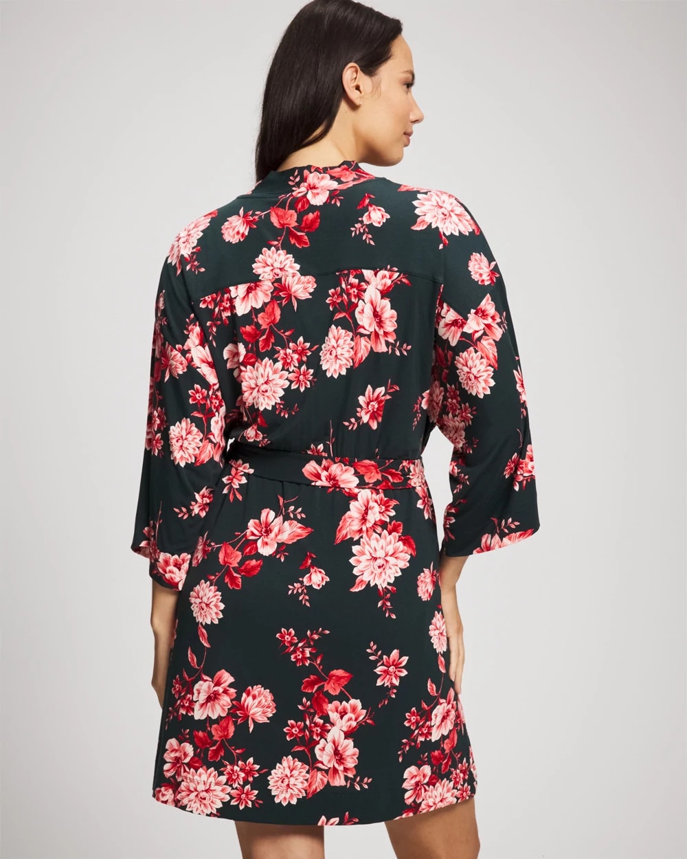 Soma / Short Robe COTTAGE FLORAL GREEN