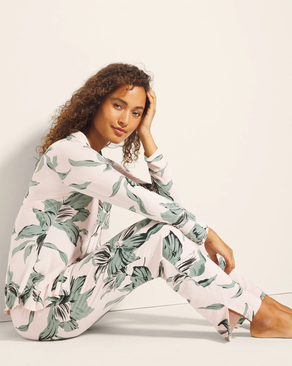 Soma / Ankle Pajama Pants BLOOM BREEZE G SEPIA ROSE