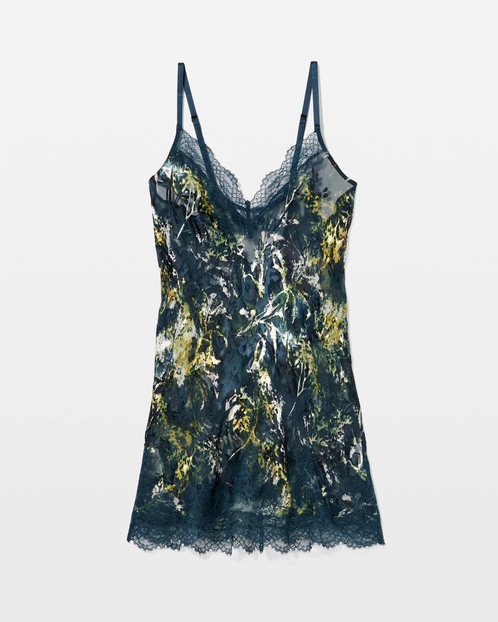 Soma / Silk Burnout Chemise FERN FANTASY DARK HARBOUR