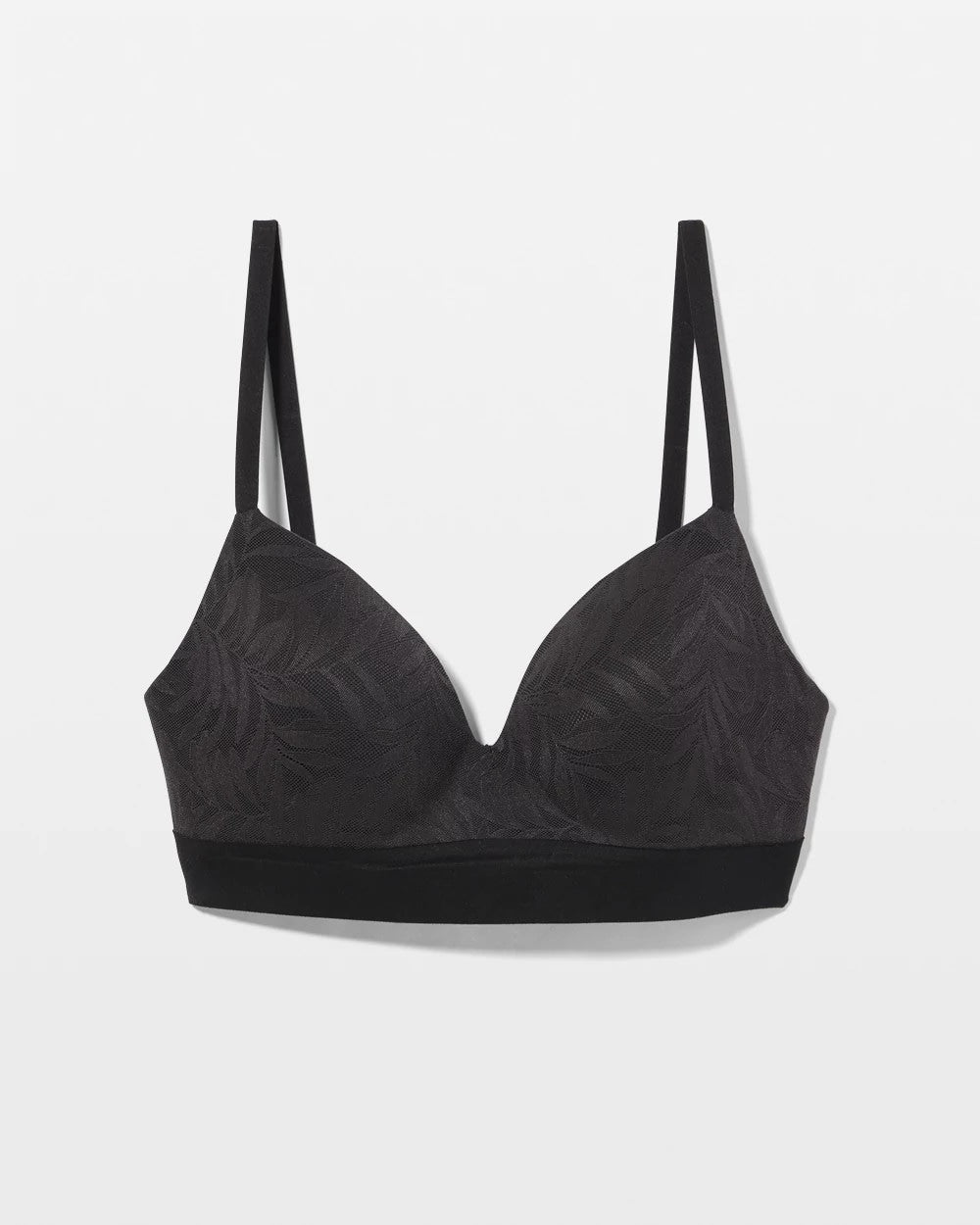 Soma / Wireless Bra with Lace BLACK