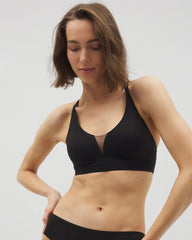 Soma / Racerback Mesh Bralette BLACK