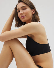 Soma / Racerback Mesh Bralette BLACK