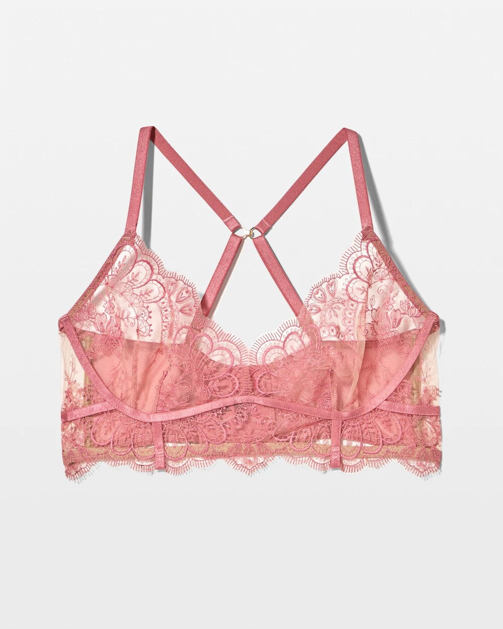 Soma / Tattoo Lace Embroidered Bralette ANTIQUE PINK