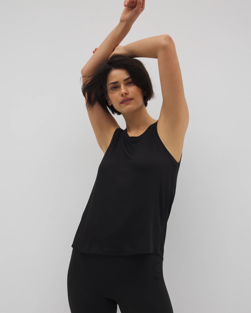 Soma / Rib Knit Tank BLACK
