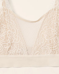Soma / Wireless Pocketed Cupless Lace Bralette IVORY