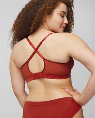 Soma / Convertible Bralette with Mesh Trim SIERRA REDWOOD