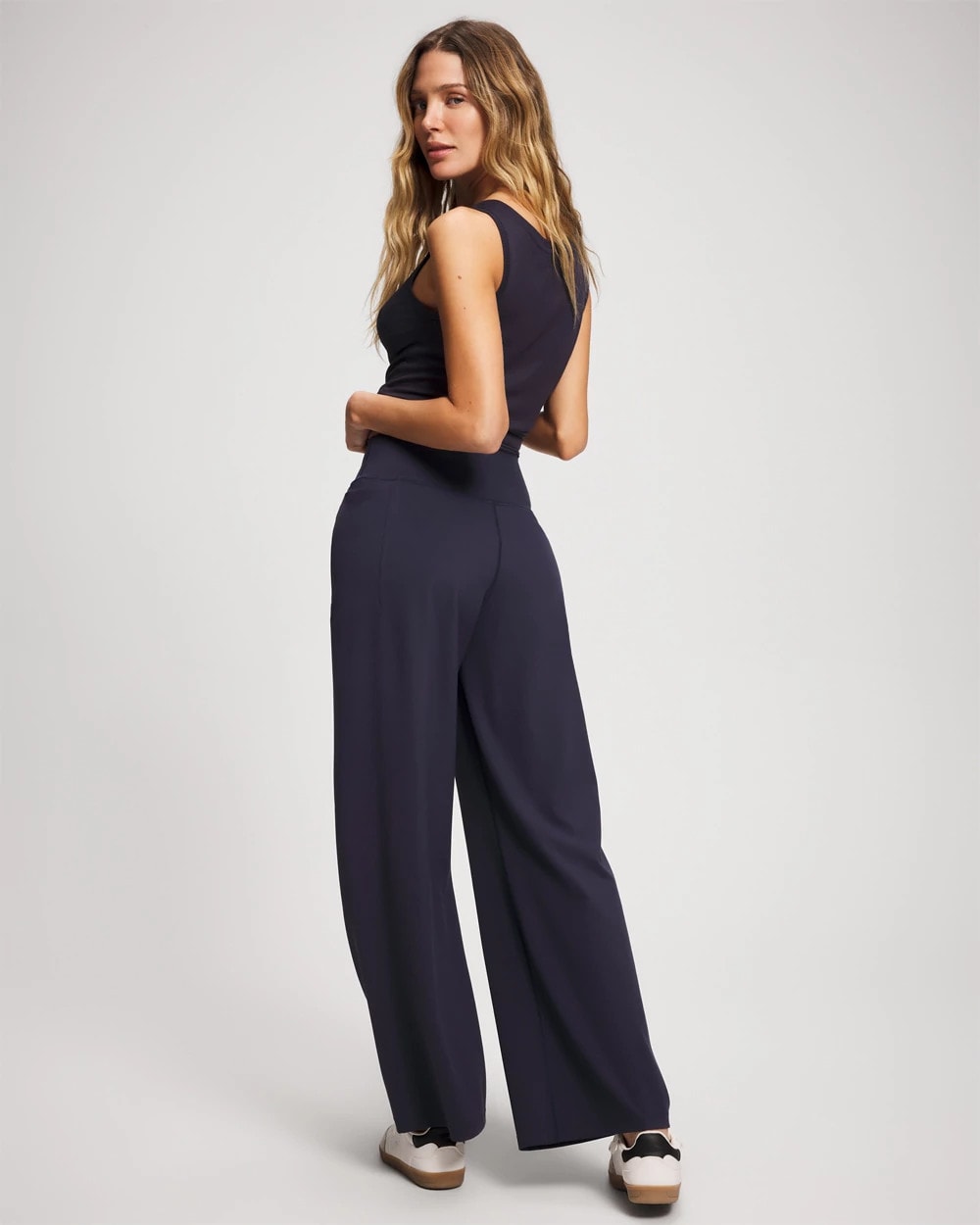 Soma / High-Waist Wide-Leg Pants DEEP INDIGO