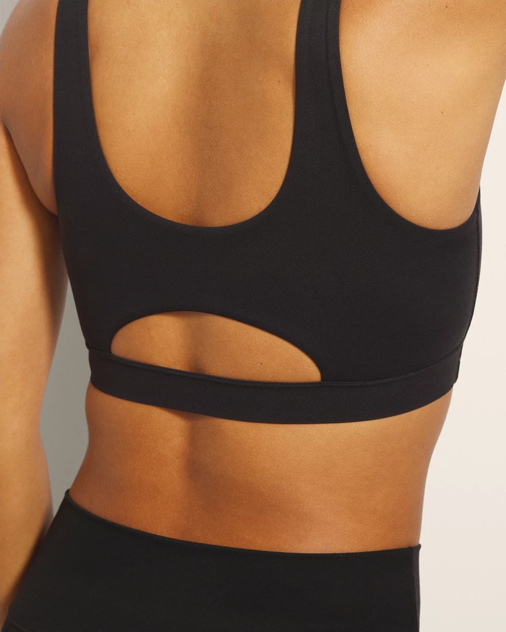 Soma / High-Neck Yoga Bra BLACK