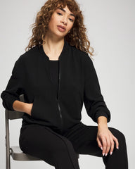 Soma / Modern Modal Bomber Jacket BLACK