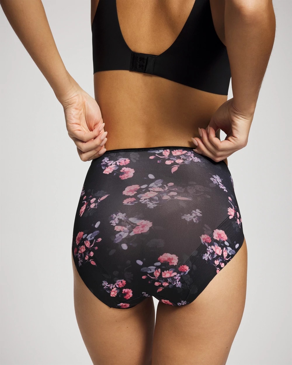 Soma / Tummy Modern Brief Panty FLORAL DREAMS BLACK MINI