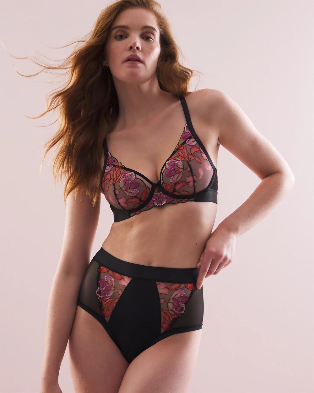 Soma / Soma's Sexiest High-Waist Cheeky Brief Panty with Embroidery MULTI