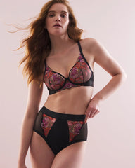 Soma / Soma's Sexiest High-Waist Cheeky Brief Panty with Embroidery MULTI