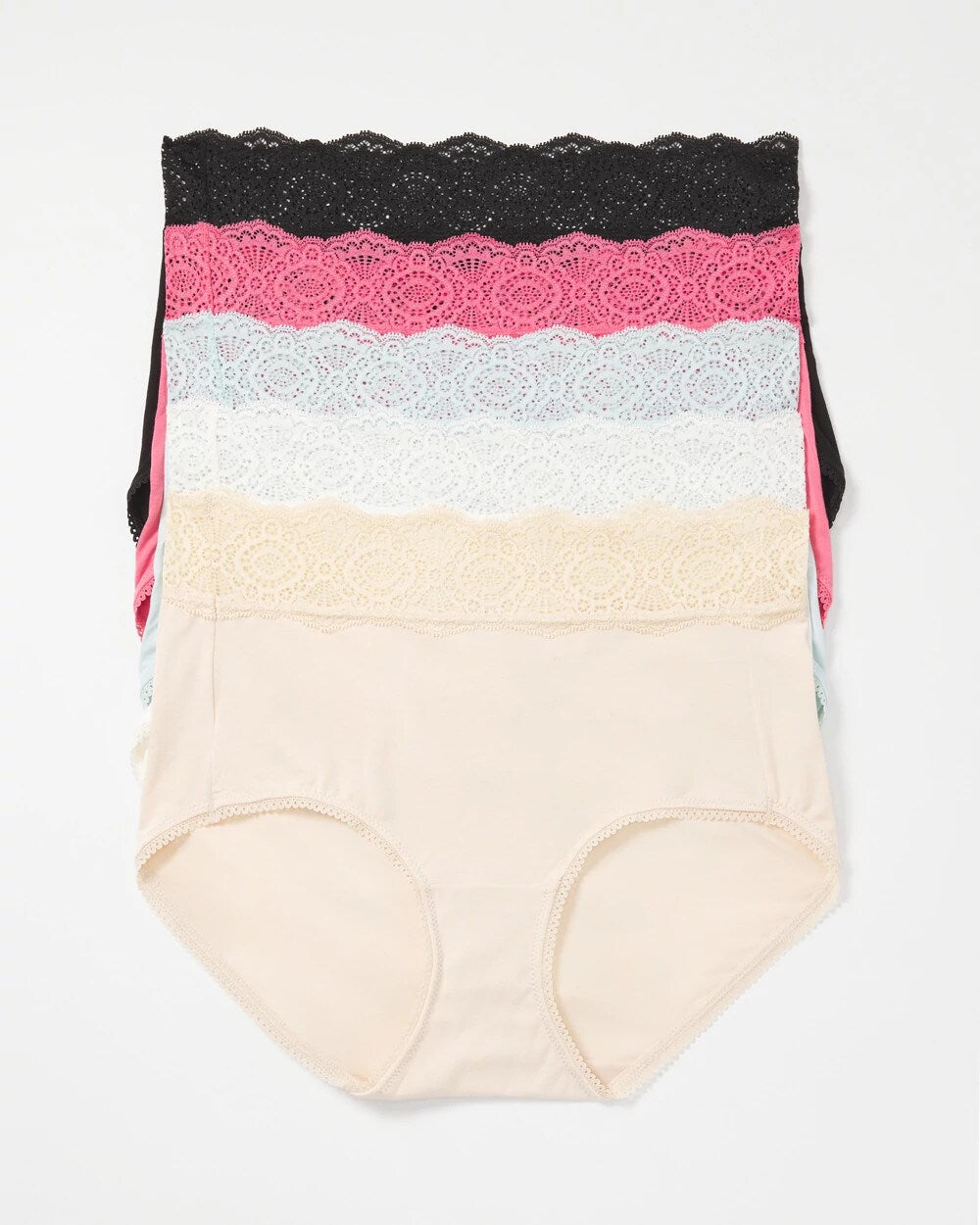Soma / Crochet Lace Brief Panty Pack RAPTURE ROSE MULTIPACK