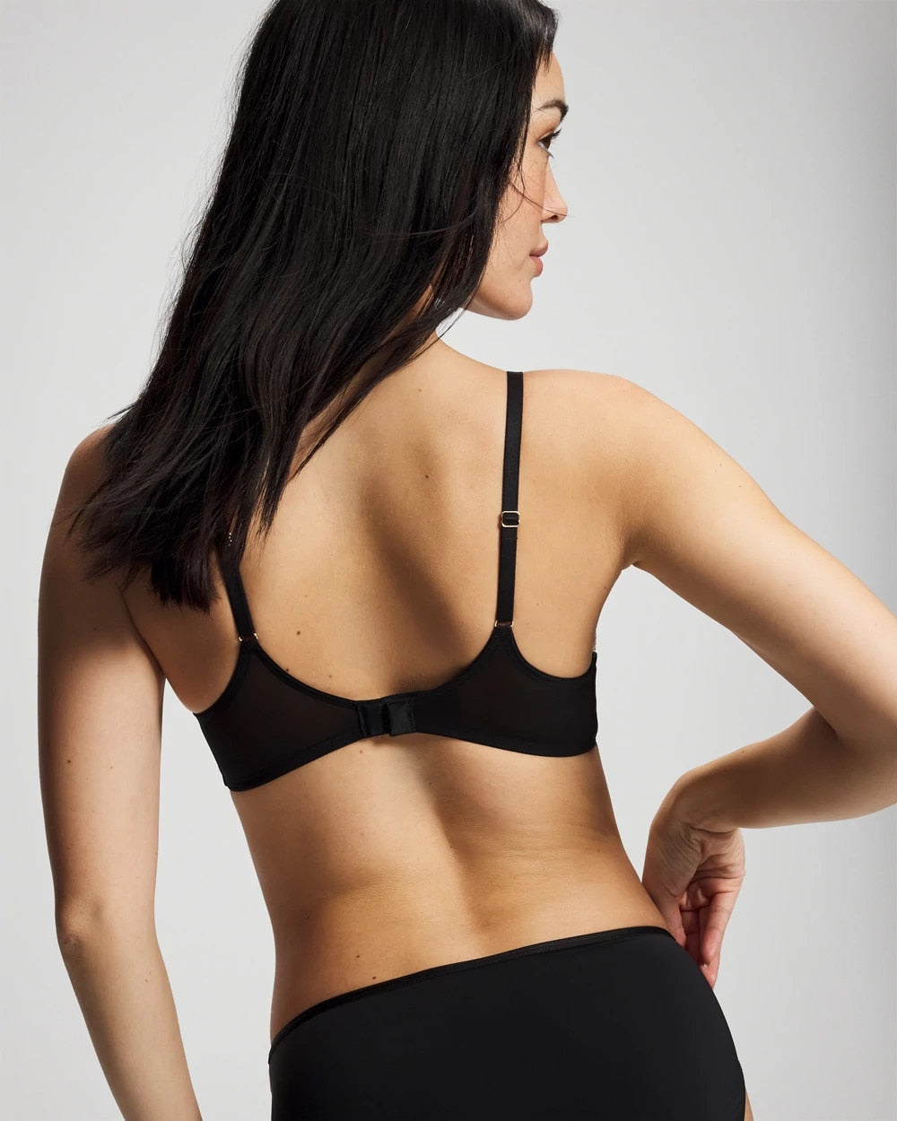 Soma / Tattoo Embroidered Perfect Coverage Bra BLACK