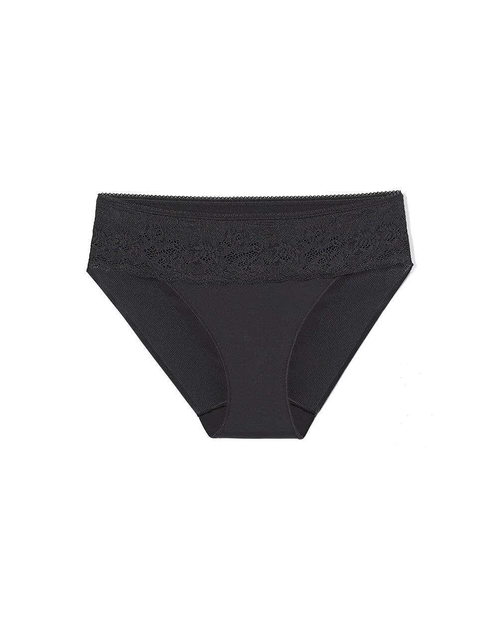Soma / Hipster Panty with Lace BLACK