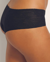 Soma / Cheeky Hipster Panty with Lace BLACK