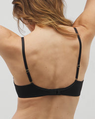 Soma / Embraceable Perfect Coverage Bra with Crochet Lace BLACK