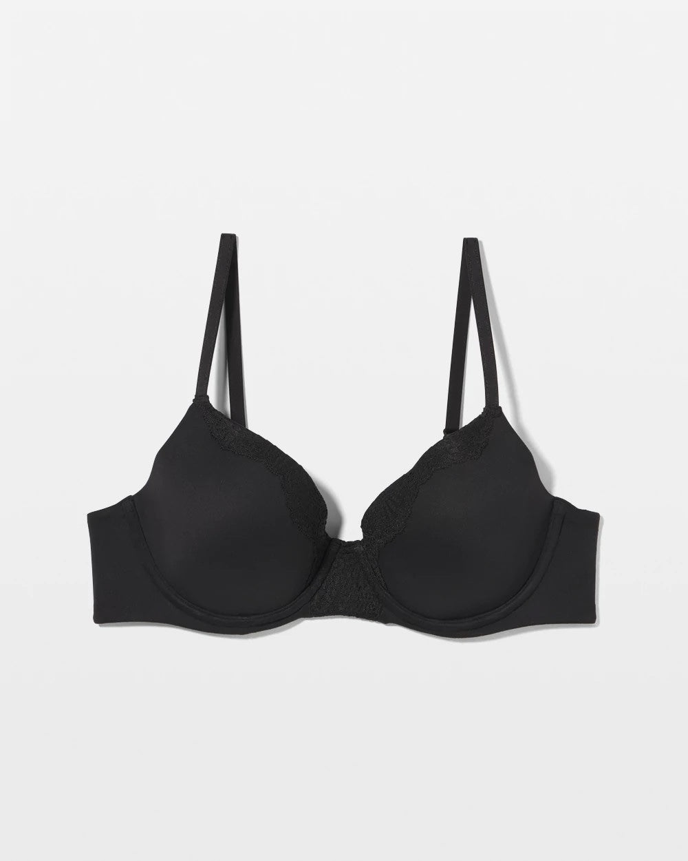 Soma / Embraceable Perfect Coverage Bra with Crochet Lace BLACK