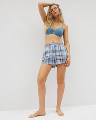 Soma / Embraceable Perfect Coverage Bra with Crochet Lace BLUE HEAVEN