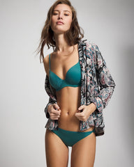 Soma / Enchanting Lace Trim Bra CERULEAN TEAL