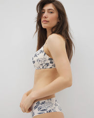 Soma / Push-Up Plunge Bra MEANDERING GARDEN M CHAM