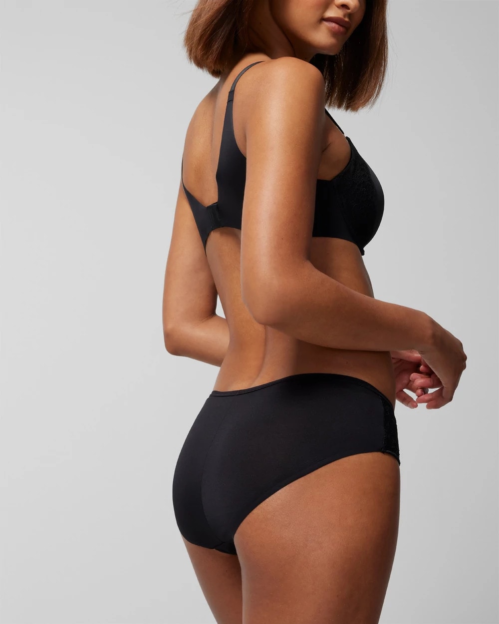 Soma / Cheeky Panty with Lace BLACK