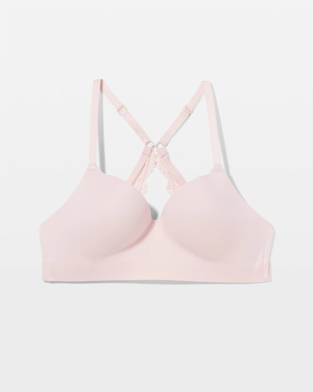 Soma / Luxe Wireless Bra with Lace Back PRETTY PINK