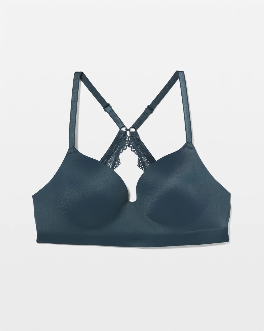 Soma / Luxe Wireless Bra with Lace Back PETROL