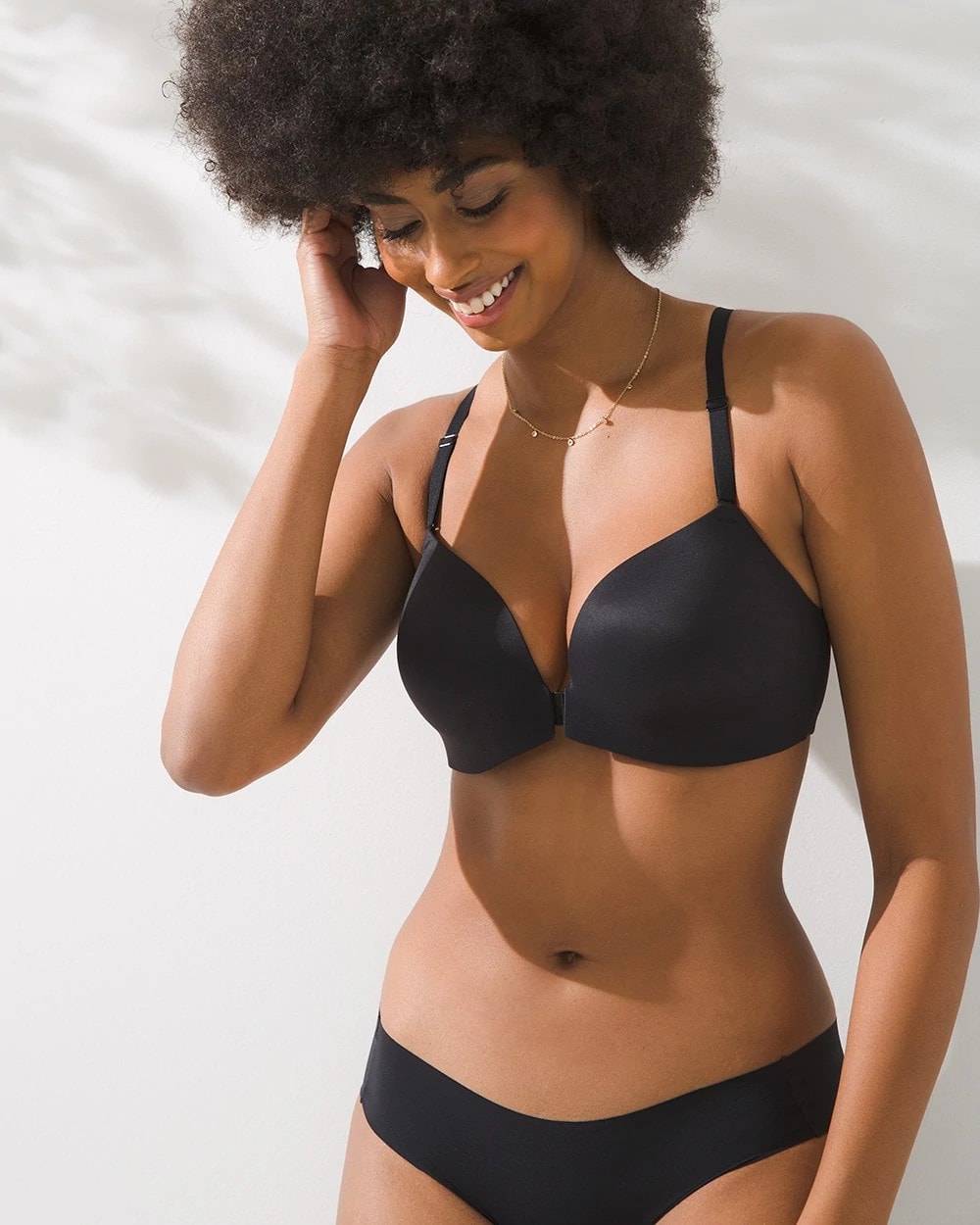 Soma / Front-Close Racerback Bra BLACK
