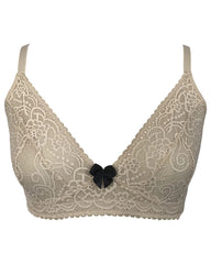 Soma / Wireless Pocketed Lace Bra NUDE