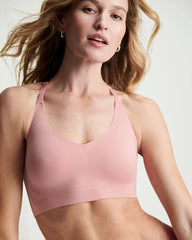 Soma / Racerback Bralette with Lace Back ANTIQUE PINK