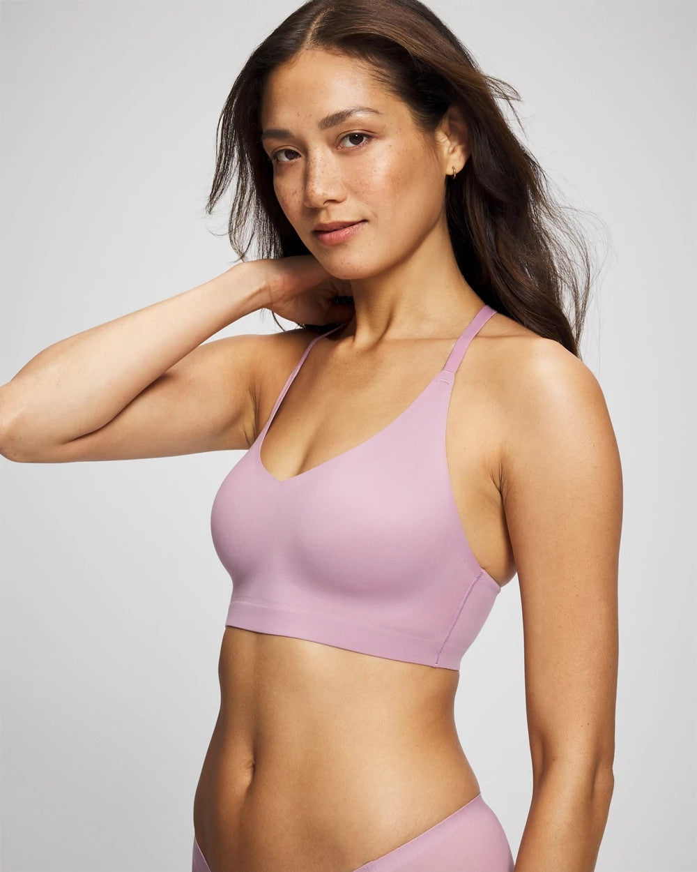 Soma / Racerback Bralette with Lace Back LILAC WINE