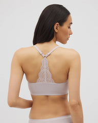 Soma / Racerback Bralette with Lace Back GRAY GLASS