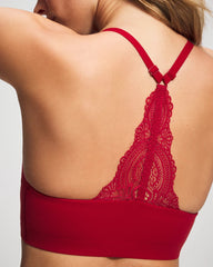Soma / Racerback Bralette with Lace Back PAINT THE TOWN RED