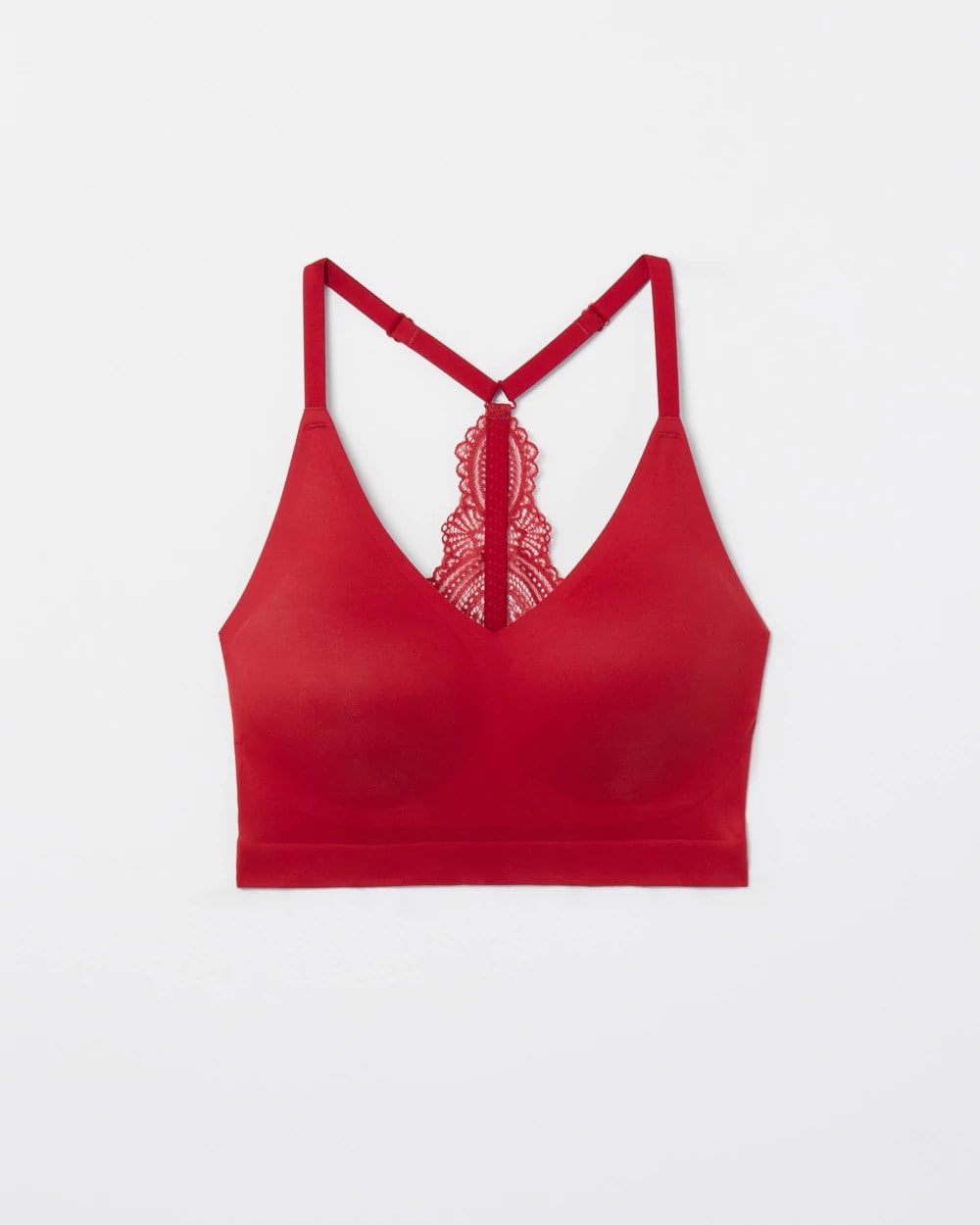 Soma / Racerback Bralette with Lace Back PAINT THE TOWN RED