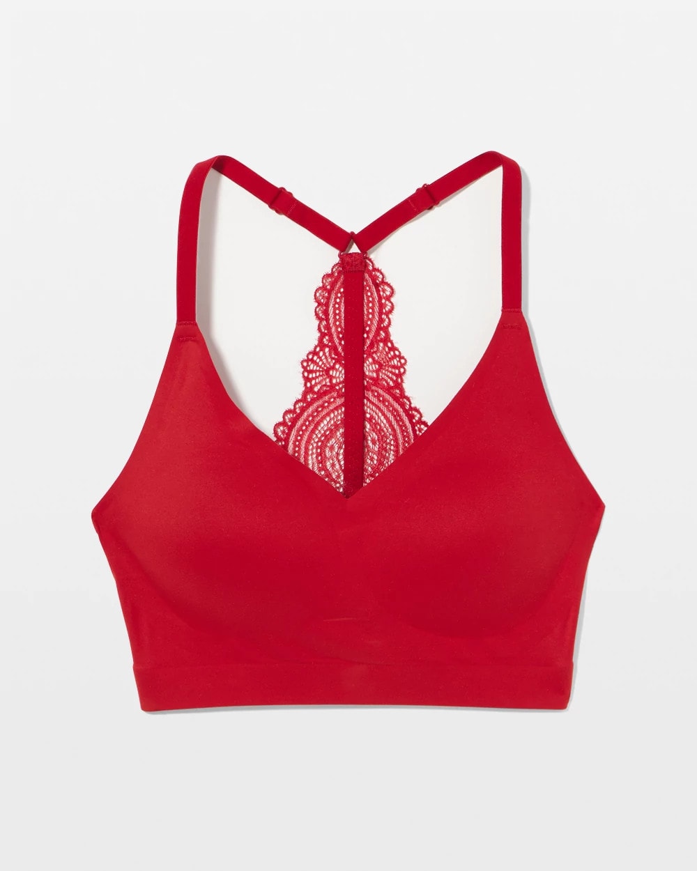 Soma / Racerback Bralette with Lace Back PAINT THE TOWN RED