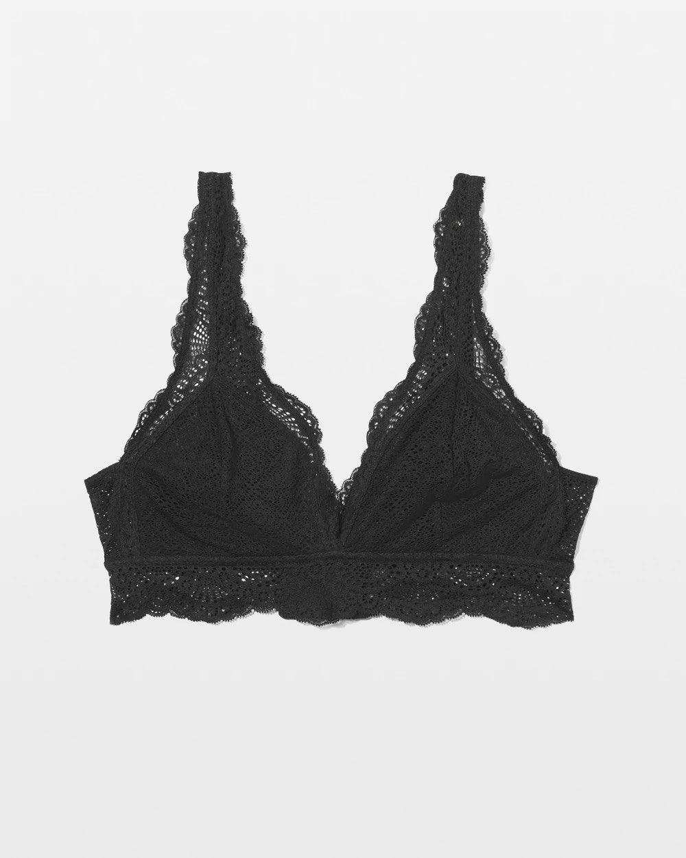 Soma / Crochet Lace Bralette BLACK