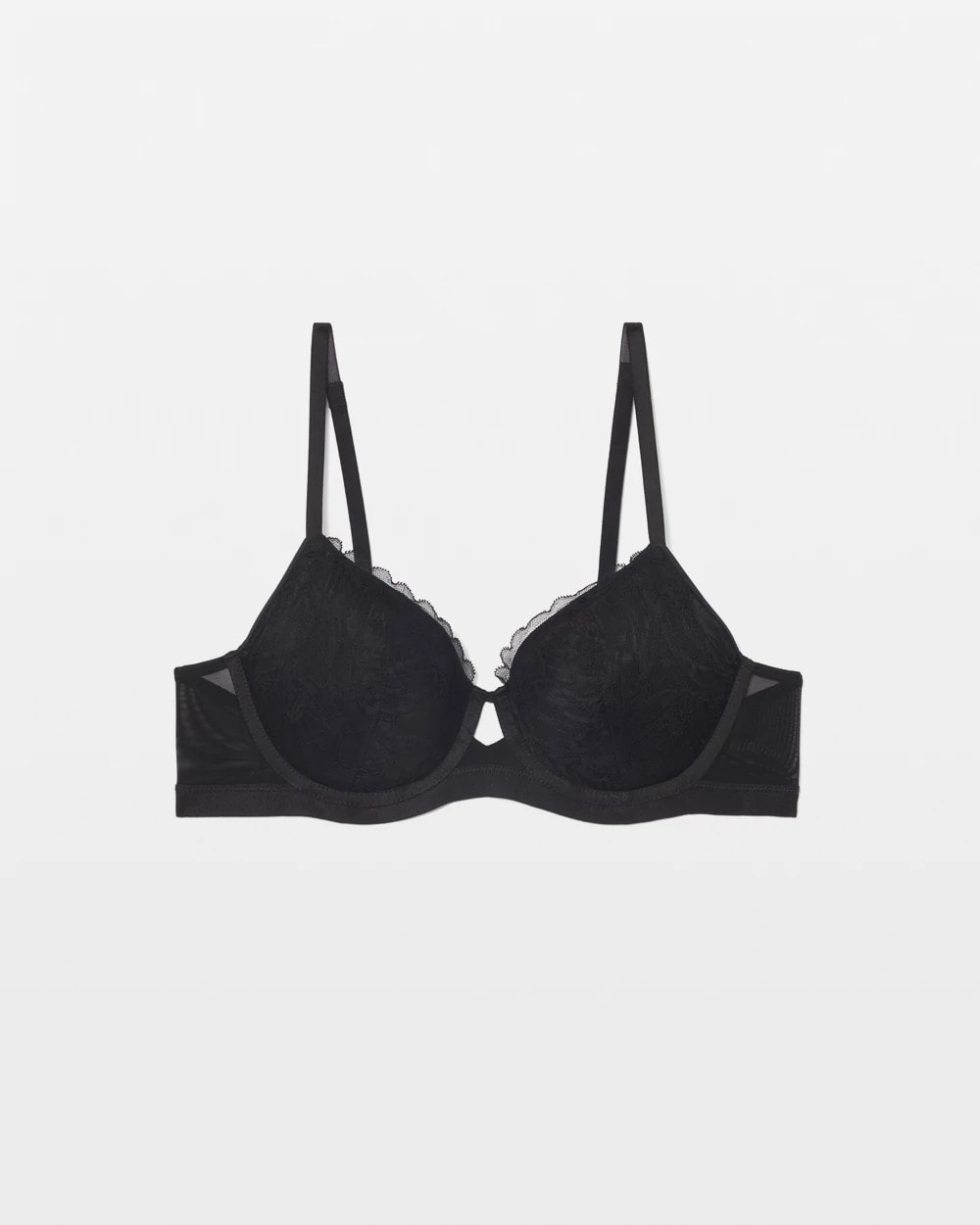 Soma / Perfect Coverage Bra with Lace BLACK
