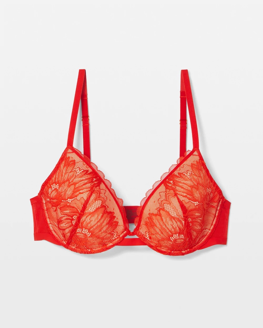 Soma / Plunge Bra with Lace FEELIN POPPY