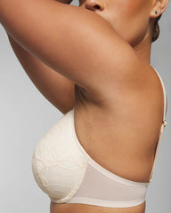 Soma / Plunge Bra with Lace PALE SAND