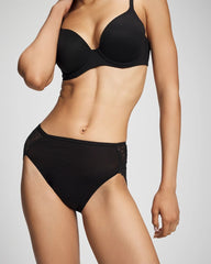 Soma / Lace Back High-Leg Panty BLACK